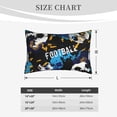 thumbnail image 6 of Naloa Football Pillowcase, Throw Pillowcase, Wrinkle-Free, Stain-Resistant with Hidden Zipper for Bedroom Sofa - 16"x24", 6 of 9
