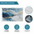 thumbnail image 6 of Blue Oil Painting Placemats Set of 2, Modern Marble Art Abstract Washable Wipeable Table Mats for Dining Tables, Indoor Outdoor Kitchen Place Mats for Holiday Party Table Decor, 6 of 9