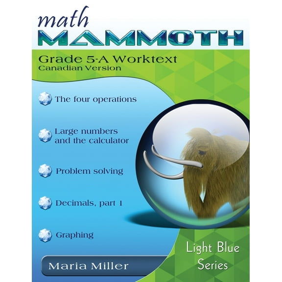 Math Mammoth Grade 5-A Worktext, Canadian Version, (Paperback)
