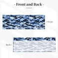 thumbnail image 3 of Drapery Wear Rod Short Curtain 54x18in Filter With Light Feature For Easy Installation Rod Free For Bedroom Kitchen Bathroom\r\n Vector Camouflage Pattern Blue_4, 3 of 7