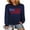 05 Blue, variant on Crewneck Sweaters for Women Trendy Star Sweater Casual Pullover Sweaters Fall Lightweight Girls Sweaters Shermie