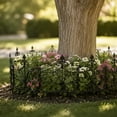 thumbnail image 1 of Plastic Garden Edging Fence for Flower Beds and Pathways, Weatherproof, Modular, Flexible, 40x25 cm, Black or White, 1 of 6