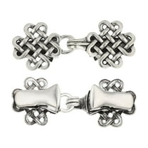 Uxcell Cloak Clasp, 2Pcs Alloy Sweater Clips Retro Cardigan Buckles, Style 5