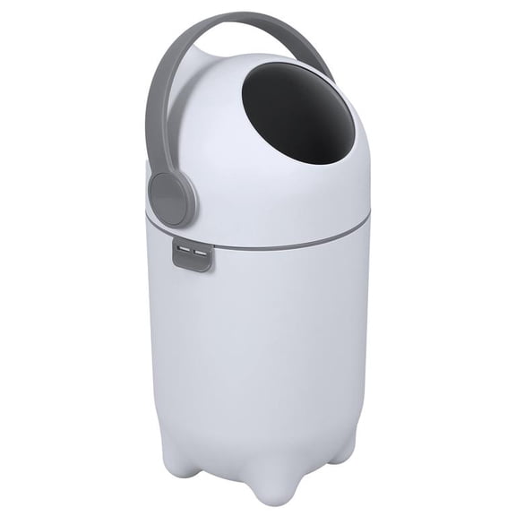 Mohsoe Large Diaper Pail 15L Capacity, Odor Control Design with Handle, Holds Up to 16 Diapers, Durable Plastic, Easy Press Lift Operation, for Home Nursery Bathroom, 11 x 11 x 20 Inch