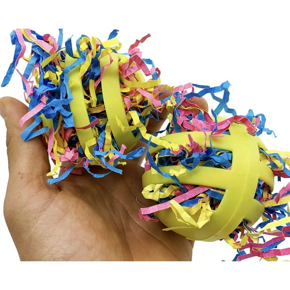 3169 Pk2 3 inch Stuffed Foraging Balls Foot Talon Bird Toy