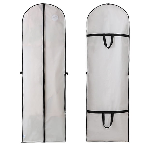 Garment Bag Portable Dustproof Garment Bag for Travel Cover Full Zipper Hanging Wedding Gown