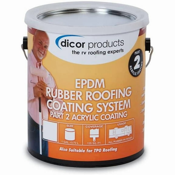 Dicor  1 gal Epdm Rubber Roof Coating Can, Tan