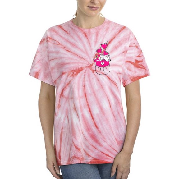 Hearts In A Pocket Tie Dye Cyclone Women -Image by Shutterstock, Female XX-Large