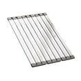 thumbnail image 2 of Escurridor de platos,Organizador de escurridor para fregadero de cocina,Escurridor de platos plegable de acero inoxidable,Escurridor de platos para 50cmx32.5cm, 2 of 8