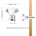 thumbnail image 4 of Pomos de cristal para cajones, pomos para muebles de tocador, aleación de zinc, cristal, perilla para muebles, tiradores para armario, tiradores para muebles, 10 unidades, 4 of 8