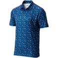 thumbnail image 2 of TGW Men's Happy Hour Print Golf Polo Shirt for Golfing Navy 2Xlt, 2 of 2