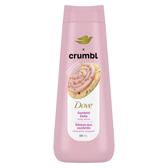 Nettoyant corporel hydratant Dove Crumbl, Gâteau aux confettis, 591 ml | Édition limitée