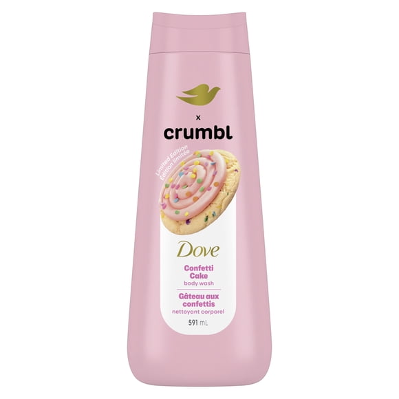 Dove Crumbl Moisturizing Body Wash Confetti Cake, 591 ml | Limited Edition
