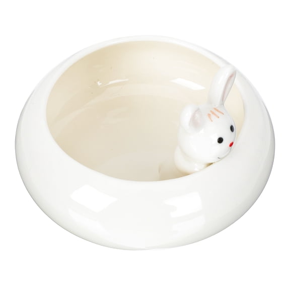 FELTECHELECTR Ceramic Flower Pot Animal Style Succulent Planter White 1Pack Desktop Adornment