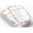 thumbnail image 3 of Inkdotpot How Well Do You Know The Bride Bridal Shower Bachelorette PartyGameActivityCards 50-PackFloralWho Know The Bride Best, 3 of 7