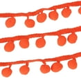 thumbnail image 1 of Decodeary Ruban Polyvalent pour Projets de Couture Grand Application 5 Verges Pompon Boule Frange Ruban Orange, 1 of 6