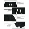 thumbnail image 4 of Men's loose straight-leg casual pants suitable for daily wear and exercise. Men's sports pants are available in S-15XL, 4 of 6