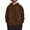 Coffee-A#1076JJ, variant on Men Hoodie Basic Solid Color Long Sleeve Shirts for Men Drawstring Fall Hooded Sweatshirts for Men with Pocket Dark Green L
