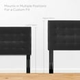 thumbnail image 6 of Modway Paisley Tufted Twin Upholstered Faux Leather Headboard in Black, 6 of 8