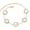 Sliver, variant on Link Bracelets Five-leaf Clover Bracelets White/Black/Red/Lucky Bracelet for Women Teen Girls Jewelry Gifts