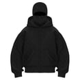 thumbnail image 3 of MHFRRA Sudadera con Capucha para Uso Informal con Bolsillo y Tejido Suave para Mayor Comodidad Negro, 3 of 3