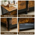 thumbnail image 6 of Reliancer 43.7'' Dog Crate Furniture, Wooden Heavy Duty Dog Kennel, Dogs Cage for Large Medium Dog, 6 of 7