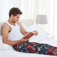 thumbnail image 5 of Rocae Adventure Camping Badge Mens Pajama Pants Pj Pants Mens Lounge Pants-Large, 5 of 6