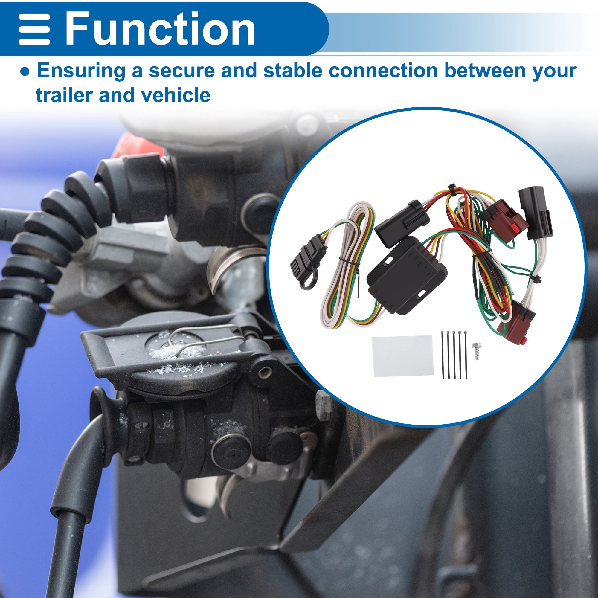 Unique Bargains 55334 4 Trailer Wiring Harness for CHRYSLER TOWN COUNTRY 96-00
