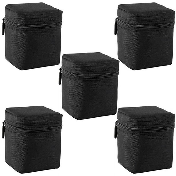 5X Bolsa para Lentes de Cámara DSLR Acolchado Grueso A Prueba de Golpes Protectora Estuche para Lentes para Cámara DSLR