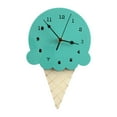 thumbnail image 2 of Wall Clock, Wall Decorative Clock, Household, Simple, Ice Cream Shaped, Bedroom Clock Hanging Clock for Kids Wall Home Decor Green, 2 of 6