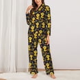 thumbnail image 2 of Sigee Ducks for Women’s Pajama Sets Long-Sleeved Pjs Sets for Women 2 piece Sleepwear-XX-Large, 2 of 7