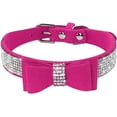 thumbnail image 2 of Crystal Dog Collar with Bow Tie Rhinestone Puppy Collars Bling for Cat Dogs,11Size Available, 2 of 6