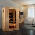 thumbnail image 6 of Maxxus 2-Person Low EMF FAR Infrared Sauna, Canadian Hemlock, Chromotherapy Lighting, Bluetooth, 6 of 8