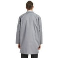 thumbnail image 6 of Toptie Unisex Scrubs Lab Coat Professional Doctor Uniform Workwear Long Sleeve Shop Coat-Gray-S, 6 of 8