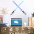 thumbnail image 4 of 2Pcs Light Saber Stand Wall Mount Transparent Acrylic Light Sword Duel Crossed Display Stand Double Light Sword Wall Rack for Displaying Light Swords, 4 of 5