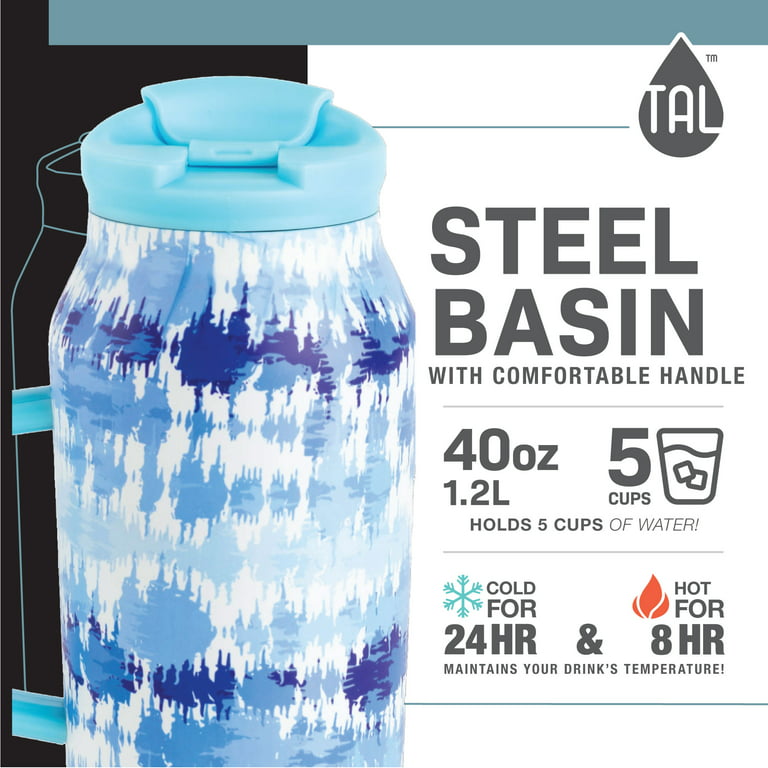 TAL Stainless Steel Basin Water Bottle 30 fl oz, Pink - Walmart.com