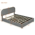 thumbnail image 4 of Teddy Fleece Full Size Upholstered Platform Bed , Modern Bed Frame with Hydraulic Storage System, Stable Structure, Easy Assemble, Gray, 4 of 9