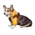 thumbnail image 7 of Fotbe Sunset Flower Meditating Raccoon Print Small Dog Sweater Hoodies Pet Grey Hooded Soft Fleece Sweatshirts with Pocket Fall Winter Puppy Cat Sweaters Warm Clothes-Small, 7 of 7