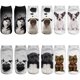 thumbnail image 1 of 6 pares de calcetines tobilleros divertidos 3D con diseño de perro Graphi, lindos calcetines de corte bajo para verano, mujeres, adolescentes, niñas y niños, 1 of 5
