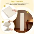 thumbnail image 3 of OUNONA Foldable Paper Floor Lamp Shade Light Yellow Easy Setup Warm Ambient Lighting, 3 of 7