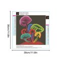 thumbnail image 2 of Juego de pintura de diamante 5D de hongos coloridos, imagen de diamantes de imitación completa, kit de manualidades, decoración de punto de cruz DIY Yuarrent HA5485-00B, 2 of 6