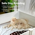 thumbnail image 2 of Whelping Box for Large Breed Dogs, Whelping Box for Puppies, PVC Puppy Playpen, Waterproof & Rustproof Whelping Pen, Puppy Whelping Supplies, Raised Garden Bed, Indoors & Outdoors, 48x48x18 in, White, 2 of 7