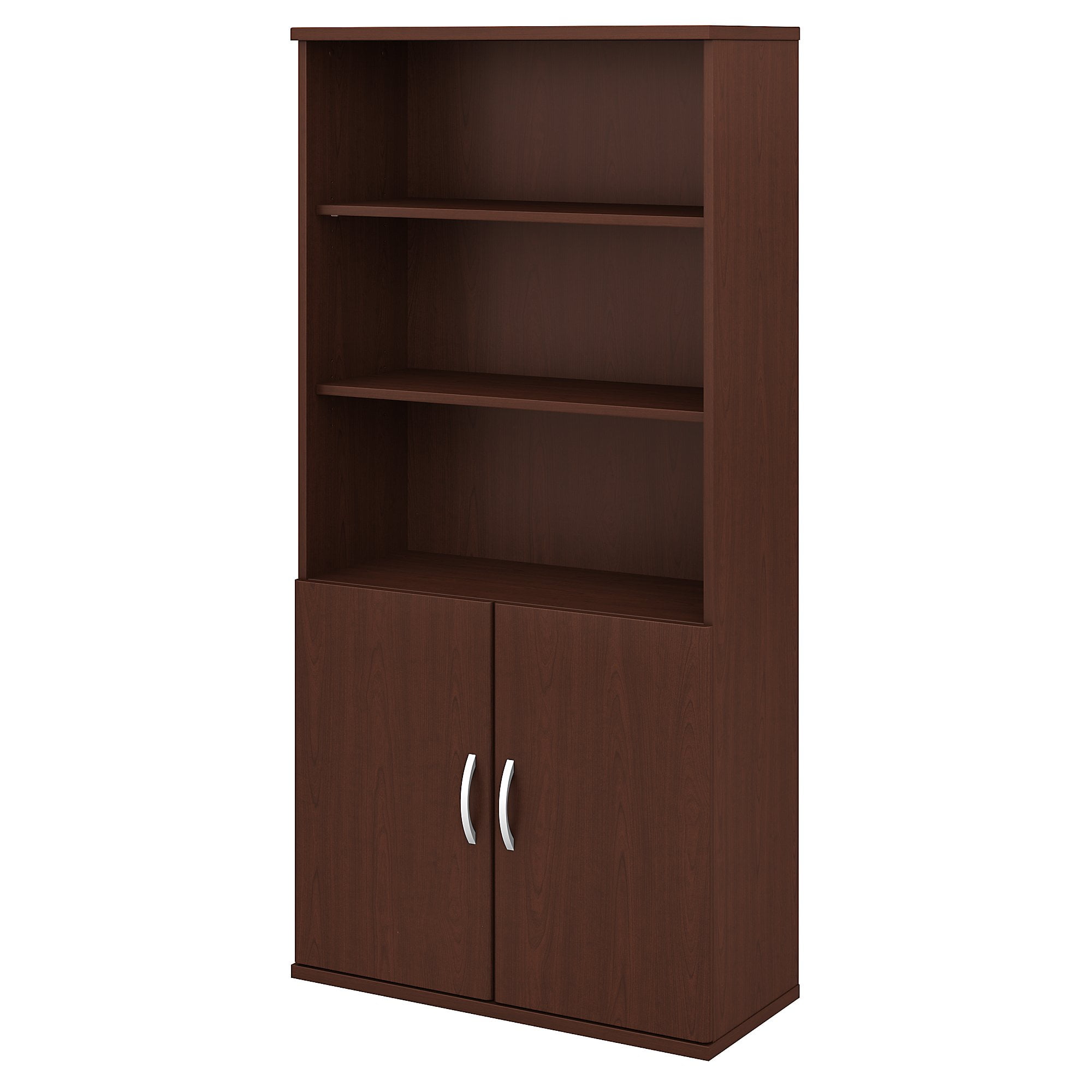 STC015CS Bush Business Furniture Studio C 5 Shelf Bookcase with Doors