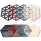 thumbnail image 1 of Salvamanteles de silicona y almohadillas calientes 8 piezas 5,63 4,92 pulgadas Herramienta de cocina multifunción de calor hexagonal para tapetes para tazones, tapetes para platos, manteles, 1 of 5