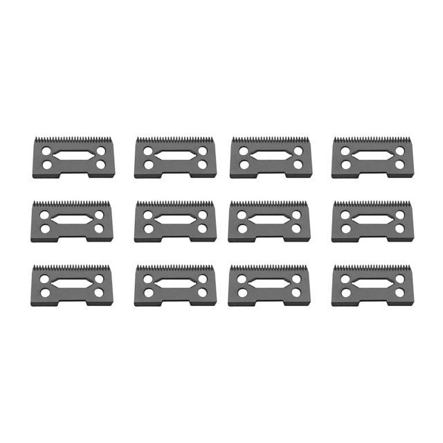 12 Pcs Ceramic Blade Ceramic Replacement Cutter ,28 Teeth Ceramic Clipper Blade Replacement Cutter 2-Hole Clipper,Black