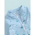 thumbnail image 5 of Bagilaanoe Toddler Baby Boy One-Piece Swimsuit Print Long Sleeve Zipper Rashguard Swimwear + Swimming Cap 3M 6M 12M 18M 24M 3T Kids Jumpsuit Bathing Suit, 5 of 7