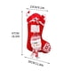 thumbnail image 3 of Adornos navideños, adornos para chimenea, bolsas de regalo, calcetines de dulces, calcetines navideños de punto rojos y blancos., 3 of 3