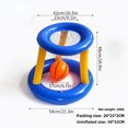 thumbnail image 1 of PVC Inflatable Water Basketball Hoop & Ring Toss Set for Kids (7-14) & Adults - Outdoor Pool Game Toy with Quick Inflation, Skill-Building Design (57x52cm) - Perfect for Interactive Family Fun &, 1 of 6