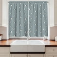 thumbnail image 2 of Penguin Kitchen Curtains, Minimal Pattern of Arctic Fauna Birds, Two Panels Drapes with Rod Pocket Room Decor, 55" X 45", Blue Grey Charcoal Grey, by Ambesonne, 2 of 3