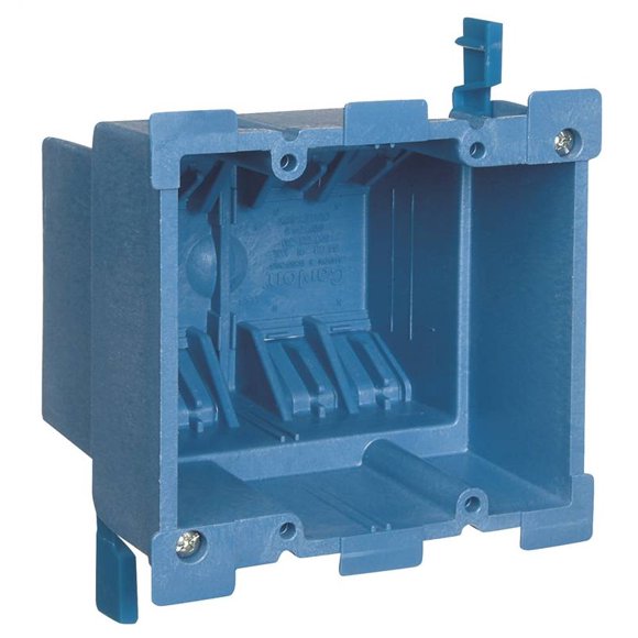 Carlon BH234R Outlet Box, Old Work, 2 Gang, 3-7/8-Inch Length by 2-3/8-Inch Width by 3-5/8-Inch Depth, Blue